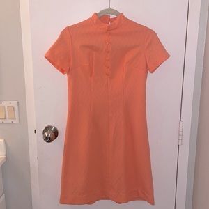 Vintage Peach Dress Size Small